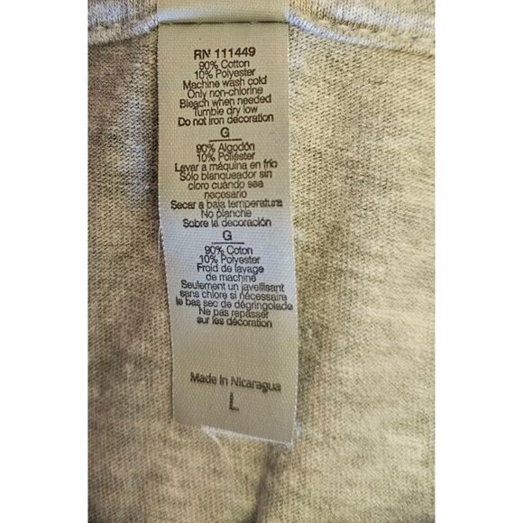 Next Level t-shirt men's size large Ninja Gray short sleeve - Picture 5 of 5